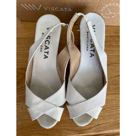 Calella Canvas Slingback Wedges - Picture 3 of 8